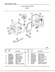 Room Air Conditioner Page 3 parts for Frigidaire Air Conditioner 5291003 from AppliancePartsPros.com
