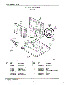 Room Air Conditioner Page 5 parts for Frigidaire Air Conditioner 5291003 from AppliancePartsPros.com