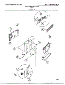 Air Conditioner Page 3 parts for Frigidaire Air Conditioner 5317A from AppliancePartsPros.com