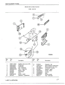 Room Air Conditioner Page 2 parts for Frigidaire Air Conditioner 5317D from AppliancePartsPros.com