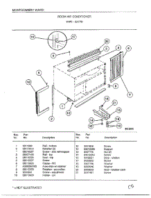 Room Air Conditioner Page 5 parts for Frigidaire Air Conditioner 5317D from AppliancePartsPros.com