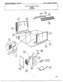 Room Air Conditioner Page 3 parts for Frigidaire Air Conditioner 5367A from AppliancePartsPros.com