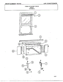 Room Air Conditioner Page 9 parts for Frigidaire Air Conditioner 5367A from AppliancePartsPros.com