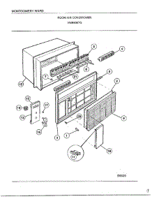 Room Air Conditioner parts for Frigidaire Air Conditioner 5367G from AppliancePartsPros.com