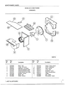 Room Air Conditioner Page 3 parts for Frigidaire Air Conditioner 5367G from AppliancePartsPros.com