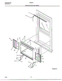 Window Mounting parts for Frigidaire Air Conditioner 5368000C from AppliancePartsPros.com