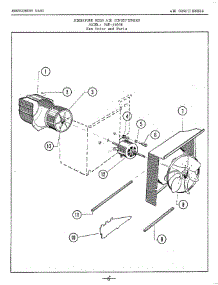 Fan Motor parts for Frigidaire Air Conditioner 5565B from AppliancePartsPros.com