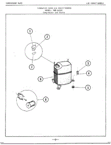 Compressor parts for Frigidaire Air Conditioner 5565B from AppliancePartsPros.com