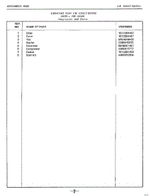 Compressor Page 2 parts for Frigidaire Air Conditioner 5565B from AppliancePartsPros.com
