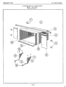 Mounting parts for Frigidaire Air Conditioner 5565B from AppliancePartsPros.com