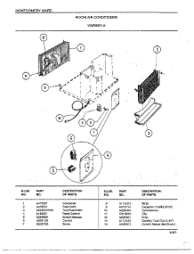 Room Air Conditioner Page 2 parts for Frigidaire Air Conditioner 5601A from AppliancePartsPros.com