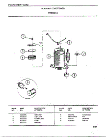 Room Air Conditioner Page 4 parts for Frigidaire Air Conditioner 5601A from AppliancePartsPros.com