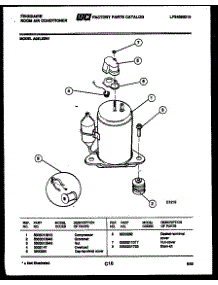 05 - Compressor Parts parts for Frigidaire Air Conditioner A05LE2N1 from AppliancePartsPros.com
