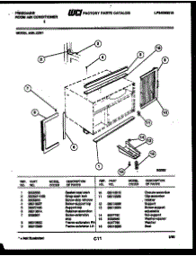 06 - Window Mounting Parts parts for Frigidaire Air Conditioner A05LE2N1 from AppliancePartsPros.com