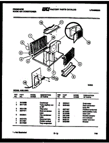 03 - Unit Parts parts for Frigidaire Air Conditioner A05LH5F2 from AppliancePartsPros.com