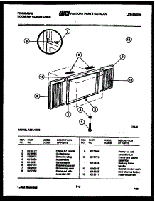07 - Window Mounting Parts parts for Frigidaire Air Conditioner A05LH5F2 from AppliancePartsPros.com
