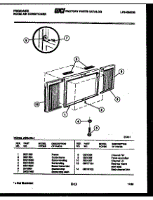 06 - Window Mounting Parts parts for Frigidaire Air Conditioner A06LH6L1 from AppliancePartsPros.com