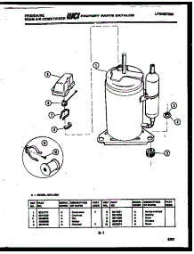 06 - Compressor Parts parts for Frigidaire Air Conditioner A07LH8E1 from AppliancePartsPros.com