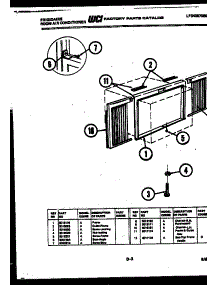 07 - Window Mounting Parts parts for Frigidaire Air Conditioner A07LH8E1 from AppliancePartsPros.com
