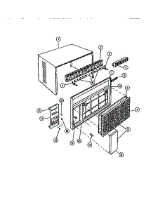 02 - Cabinet Parts parts for Frigidaire Air Conditioner A08LH5E2 from AppliancePartsPros.com
