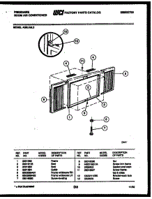 07 - Window Mounting Parts parts for Frigidaire Air Conditioner A08LH5L2 from AppliancePartsPros.com