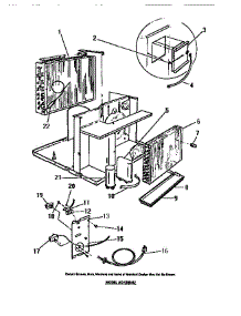09 - Evaporator, Condenser parts for Frigidaire Air Conditioner AC15206J from AppliancePartsPros.com