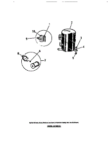 11 - Compressor parts for Frigidaire Air Conditioner AC15206J from AppliancePartsPros.com