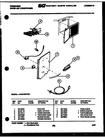 03 - Electrical Parts parts for Frigidaire Air Conditioner AHW12NT5F1 from AppliancePartsPros.com