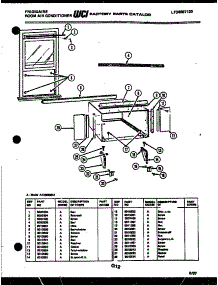 07 - Window Mounting Parts parts for Frigidaire Air Conditioner AR18NS8E1 from AppliancePartsPros.com