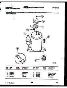 05 - Compressor Parts parts for Frigidaire Air Conditioner AR18NS8F2 from AppliancePartsPros.com