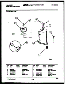 05 - Compressor Parts parts for Frigidaire Air Conditioner AW08LT5N1 from AppliancePartsPros.com