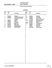 Room Air Conditioner Page 2 parts for Frigidaire Air Conditioner 5288A from AppliancePartsPros.com