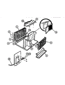 03 - Evaporator, Condenser parts for Frigidaire Air Conditioner A05LH5N1 from AppliancePartsPros.com