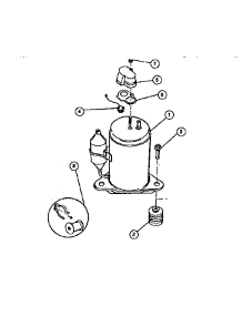 06 - Compressor parts for Frigidaire Air Conditioner A05LH5N1 from AppliancePartsPros.com