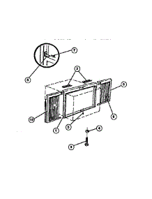 07 - Window Mounting Parts parts for Frigidaire Air Conditioner A05LH5N1 from AppliancePartsPros.com