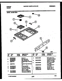 03 - Cooktop Parts parts for Frigidaire Range 30-3851-23-05 from AppliancePartsPros.com