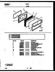 07 - Door Parts parts for Frigidaire Range 30-2759-23-08 from AppliancePartsPros.com
