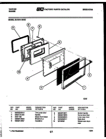 04 - Door Parts parts for Frigidaire Range 30-3341-23-02 from AppliancePartsPros.com