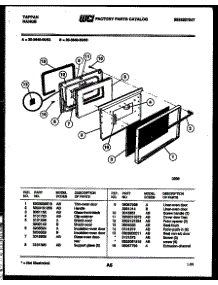 05 - Door Parts parts for Frigidaire Range 30-3648-23-02 from AppliancePartsPros.com
