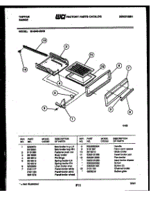 03 - Broiler Drawer Parts parts for Frigidaire Range 30-3649-23-06 from AppliancePartsPros.com