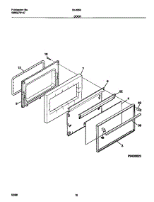 06 - Door parts for Frigidaire Range 30-3053-00-04 from AppliancePartsPros.com