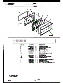 06 - Door Parts parts for Frigidaire Range 30-3342-00-02 from AppliancePartsPros.com