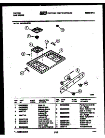 03 - Cooktop Parts parts for Frigidaire Range 30-3350-00-03 from AppliancePartsPros.com