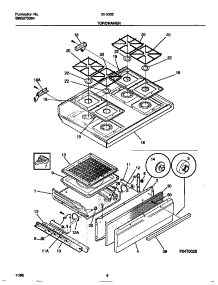 05 - Top / Drawer parts for Frigidaire Range 30-3352-00-05 from AppliancePartsPros.com