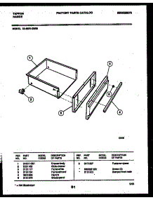 04 - Drawer Parts parts for Frigidaire Range 30-3851-00-05 from AppliancePartsPros.com