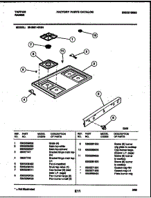 03 - Cooktop Parts parts for Frigidaire Range 30-3851-23-04 from AppliancePartsPros.com