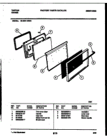 05 - Door Parts parts for Frigidaire Range 30-3851-23-04 from AppliancePartsPros.com