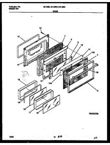 08 - Door Parts parts for Frigidaire Range 30-4282-00-02 from AppliancePartsPros.com