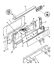 02 - Backguard parts for Frigidaire Range 30-4282-00-04 from AppliancePartsPros.com