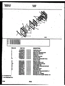 07 - Door Parts parts for Frigidaire Range 30-4942-23-02 from AppliancePartsPros.com